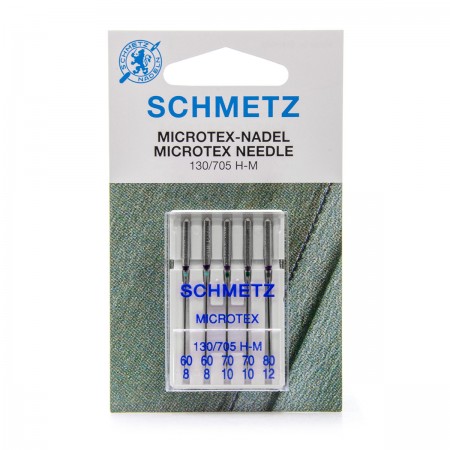 SCHMETZ AIGUILLES POUR SOIE & MICROFIBRE DE 60 A 80