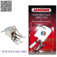 JANOME OPEN TOE EVEN FEED WALKING FOOT AVEC QUILTING GUIDE