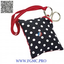 PELOTE MOUSSE POLKA POIS N BLC