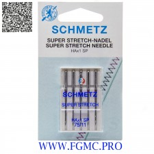 SCHMETZ AIGUILLE BLX5 HAx1SP SUPER STRETCH NM75