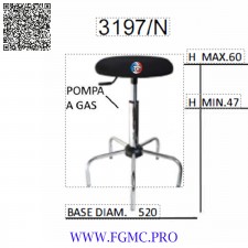 TABOURET À GAZ TISSU À 5 PIEDS NORMALE