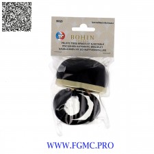 BRACELET AJUSTABLE BOHIN NOIR