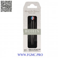 AIGUILLE COUDRE CUIR x 6 3 TAILLES BOHIN