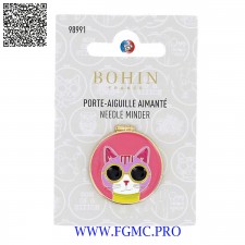 PORTE AIGUILLE AIMANTÉ CHAT