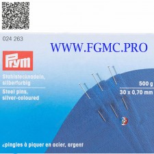 EPINGL N°6 ACIER 0.7x30mmx500g