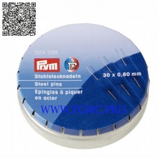 EPINGL N°6 ACIER 0.6x30mm PL