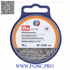 EPINGLE ACIER 0.6x30mm x25gr