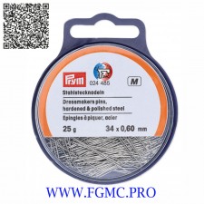 EPINGLE ACIER 0.6x34mm x25gr