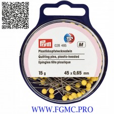 EPINGL TET PLASTIQUE 0.65x45mmx15g