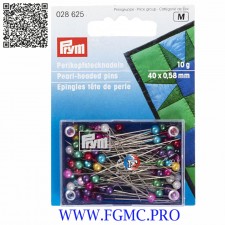EPINGL TETE PERLE ASSORTI x10g