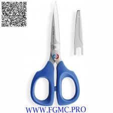CISEAUX KAI BRODER 13.5CM BLEU