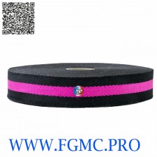 SANGLE COTON 30MM BICOLOR x15M