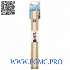 SANGLE SAC 40MM BEIGE/BLANC