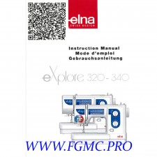 LIVRE INSTRUCTION.ELNA 340 FR/EN