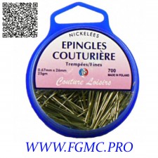 BOITE 25GR EPINGLES NICKELE